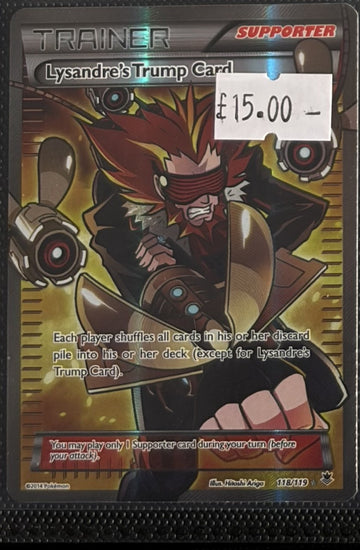 Pokemon Card Lysandre's Trump Card Phantom Forces Ultra Rare 118/119 LP