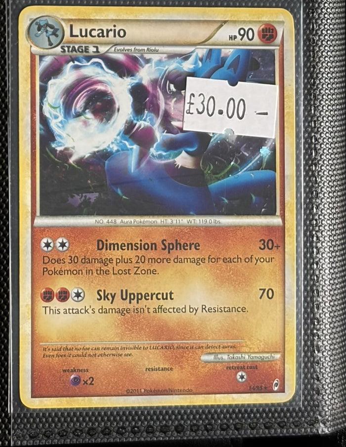Pokemon Card Lucario Call of Legends Holo Rare 14/95 Lightly Played