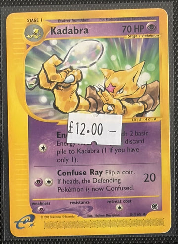 Pokemon Card Kadabra Expedition Base Set Uncommon 84/165 Lightly Played