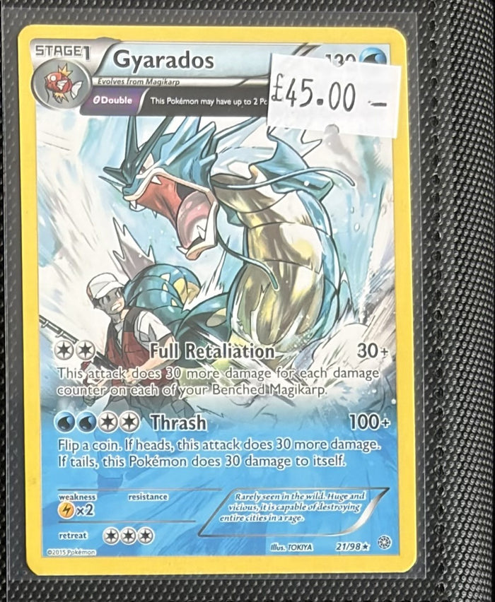 Pokemon Card Gyarados Ancient Origins Rare 21/98 Lightly Played