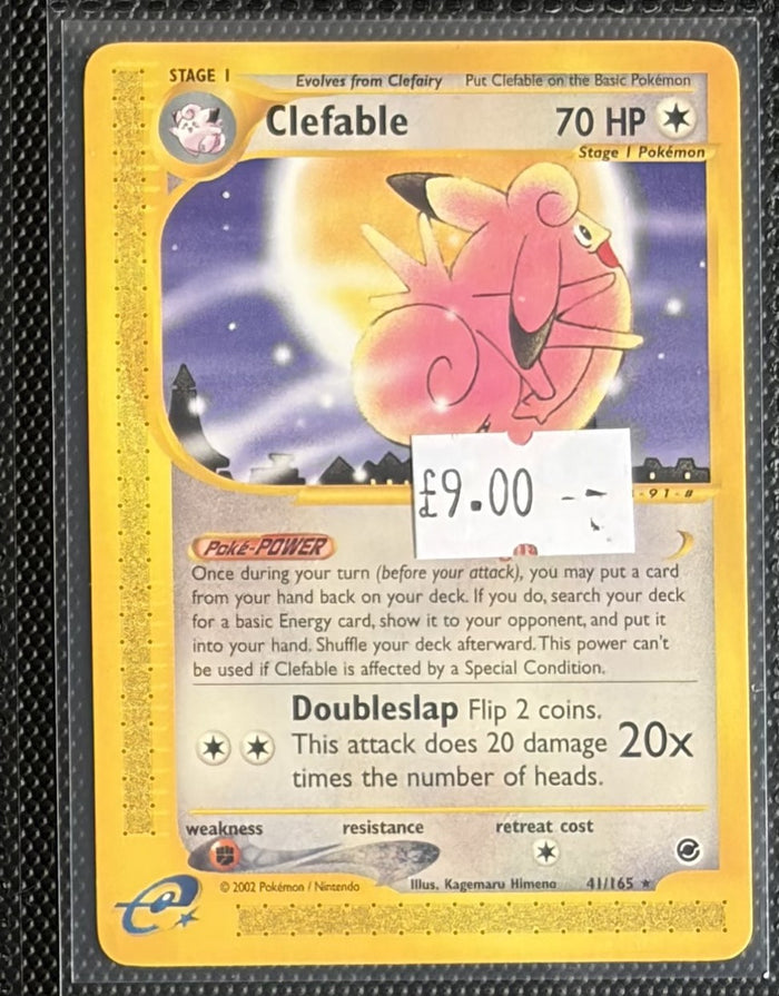 Pokemon Card Clefable Expedition Base Set Rare 41/165 Lightly Played
