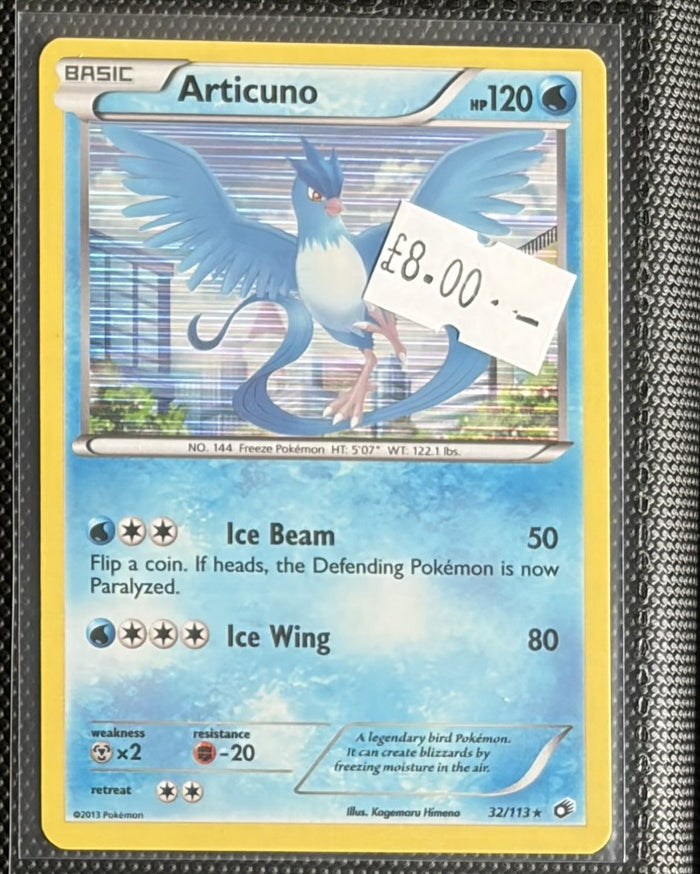 Pokemon Card Articuno Legendary Treasures Holo Rare 32/113 Lightly Played