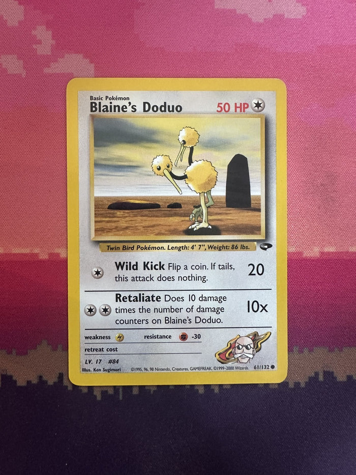 Pokemon Card Blaine's Doduo Gym Challenge Common 61/132 Near Mint