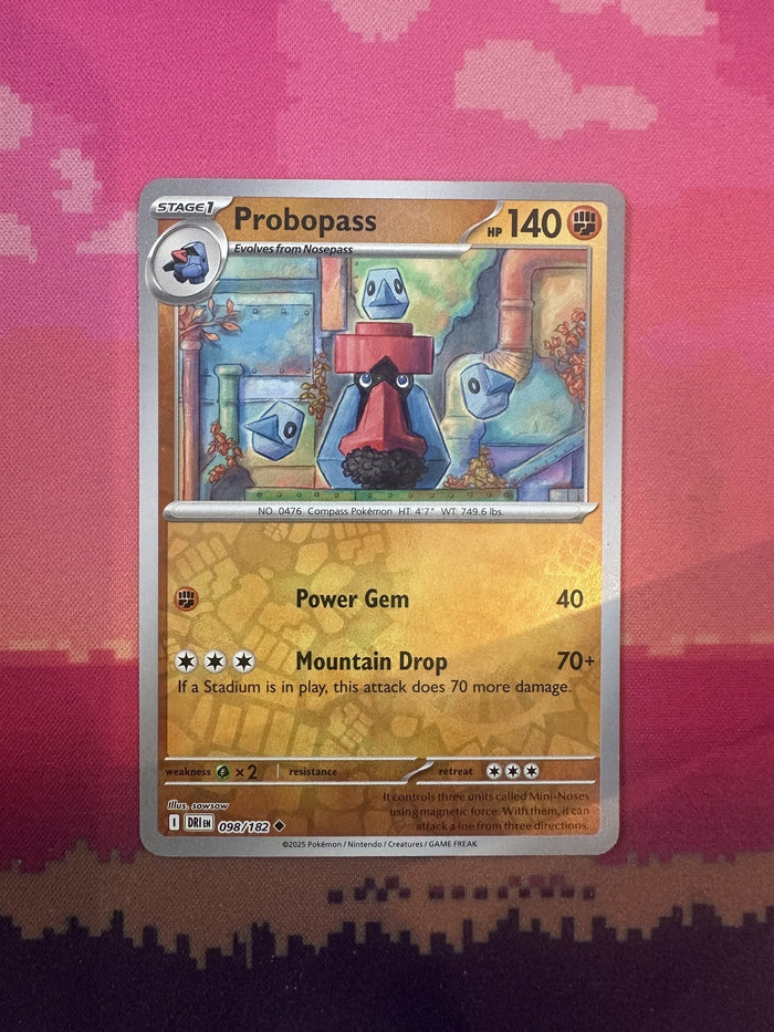 Pokemon Card Probopass Destined Rivals Reverse Holo Uncommon 098/182 Near Mint