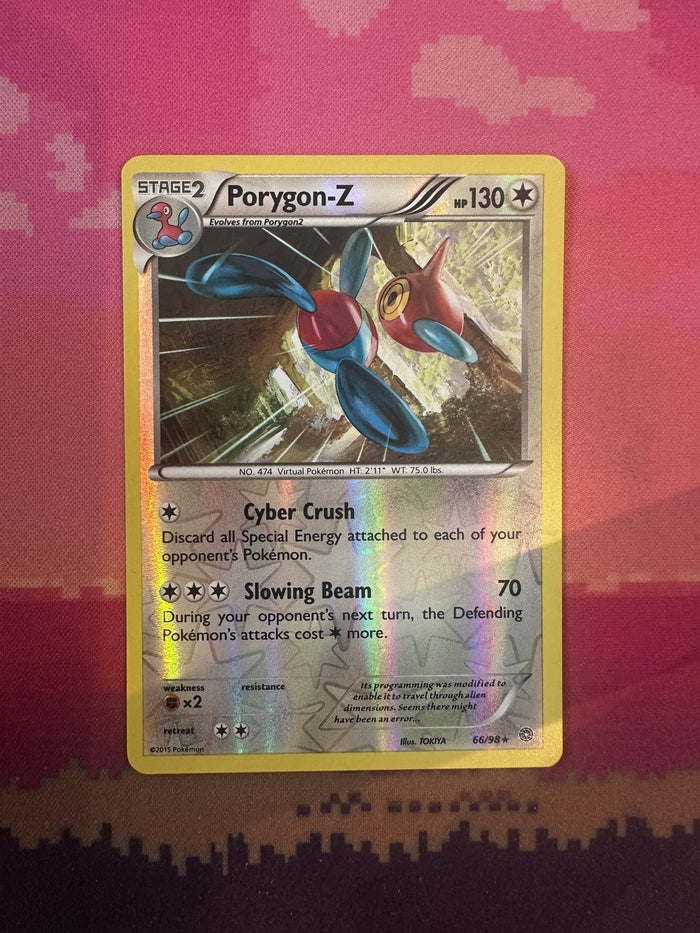 Pokemon Card Porygon-Z Ancient Origins Reverse Holo Rare 66/98 Near Mint