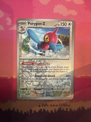 Pokemon Card Porygon-Z Paradox Rift Reverse Holo 144/182 Near Mint