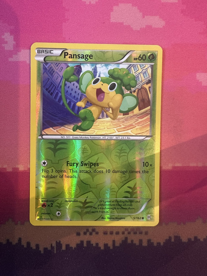 Pokemon Card Pansage BREAKthrough Reverse Holo 5/162 Near Mint