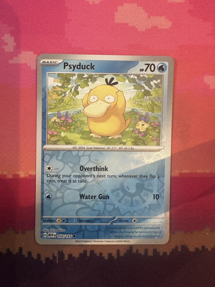 Pokemon Card Psyduck Scarlet & Violet 151 Reverse Holo 054/165 Near Mint