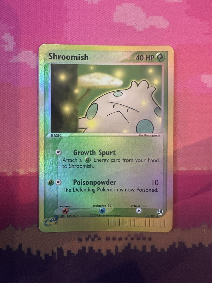 Pokemon Card Shroomish EX Sandstorm Reverse Holo 78/100 Near Mint