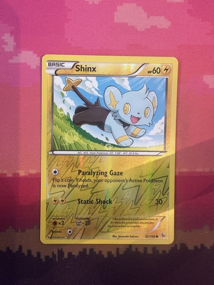Pokemon Card Shinx Flashfire Reverse Holo 32/106 Near Mint