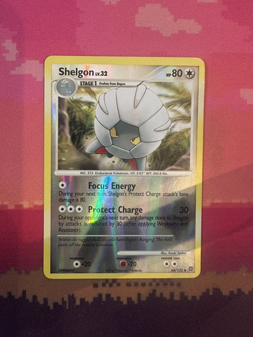 Pokemon Card Shelgon Secret Wonders Reverse Holo 064/132 Near Mint