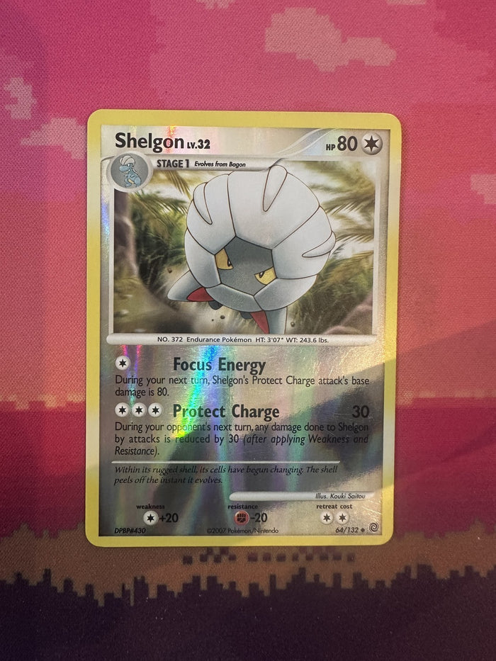 Pokemon Card Shelgon Secret Wonders Reverse Holo 064/132 Near Mint