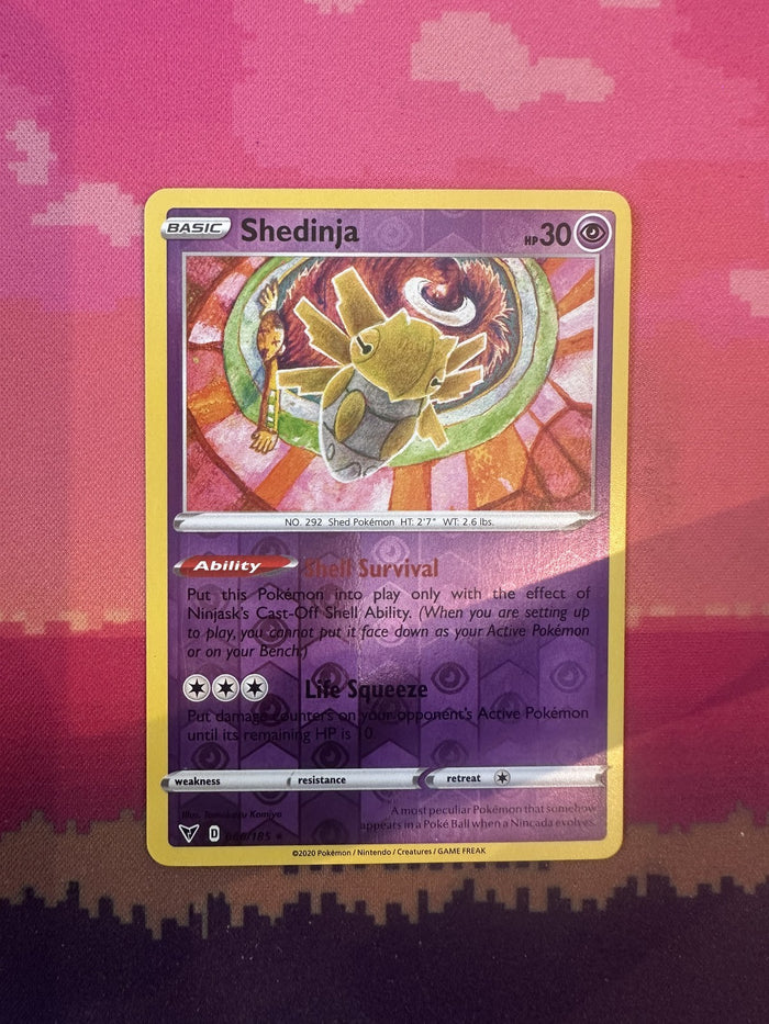 Pokemon Card Shedinja Vivid Voltage Reverse Holo Rare 066/185 Near Mint