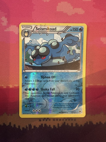 Pokemon Card Seismitoad BREAKpoint Reverse Holo 35/122 Near Mint