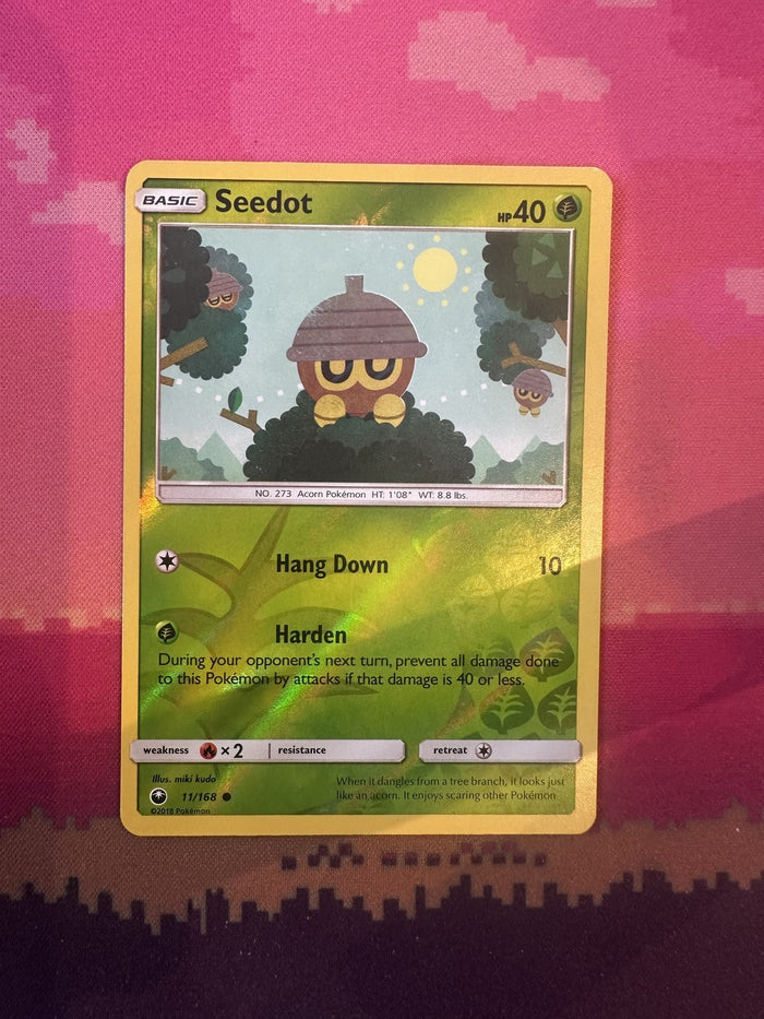 Pokemon Card Seedot Celestial Storm Reverse Holo 11/168 Near Mint