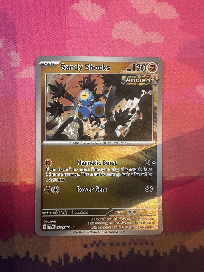 Pokemon Card Sandy Shocks Temporal Forces Reverse Holo Uncommon 098/162 NM