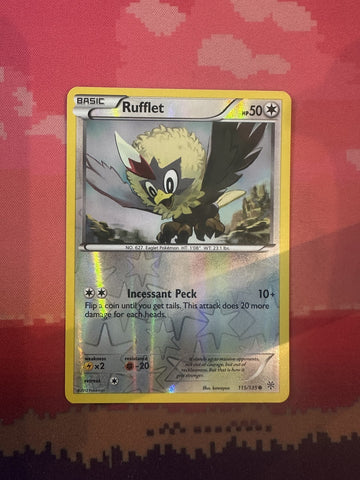Pokemon Card Rufflet Plasma Storm Reverse Holo 115/135 Near Mint