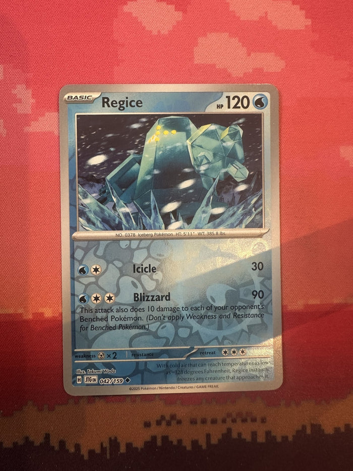 Pokemon Card Regice Journey Together Reverse Holo 042/159 Near Mint