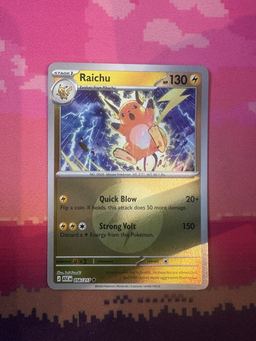 Pokemon Card Raichu Ascended Heroes Reverse Holo 056/217 NM