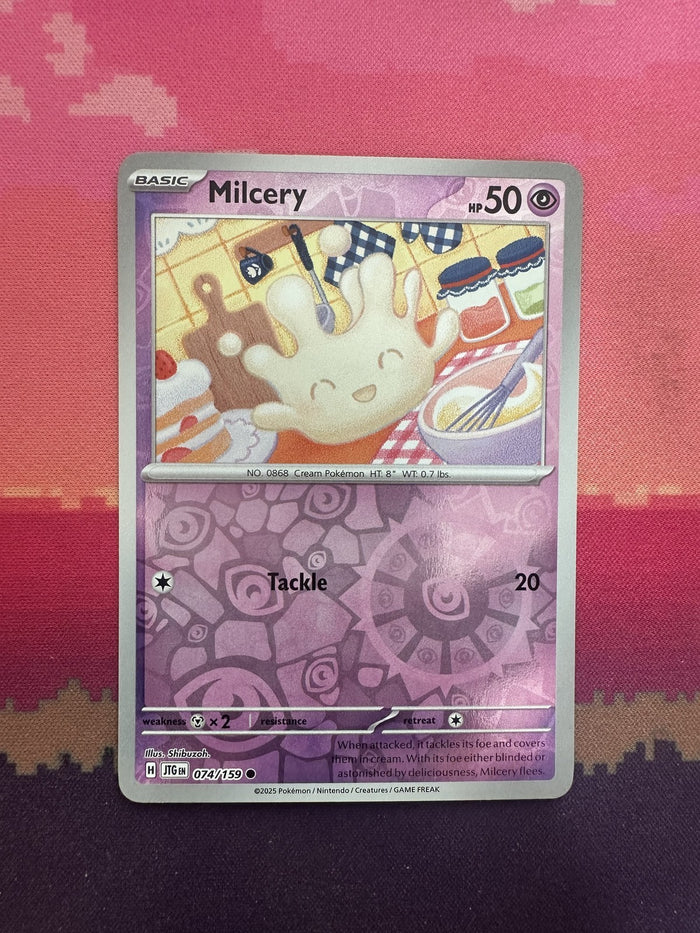 Pokemon Card Milcery Journey Together Reverse Holo 074/159 Near Mint