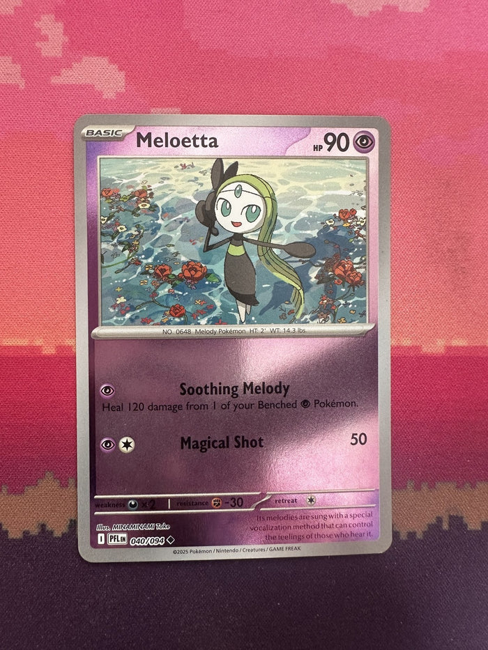 Pokemon Card Meloetta Phantasmal Flames Reverse Holo 040/094 Near Mint
