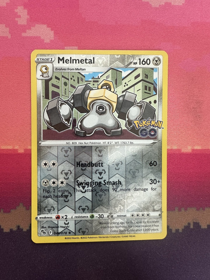 Pokemon Card Melmetal Reverse Holo Pokemon GO 049/078 Near Mint