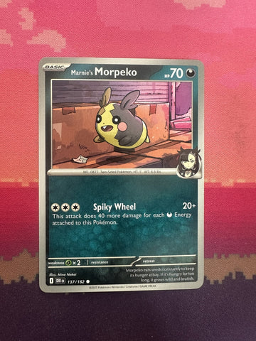 Pokemon Card Marnie's Morpeko Destined Rivals Reverse Holo 137/182 NM