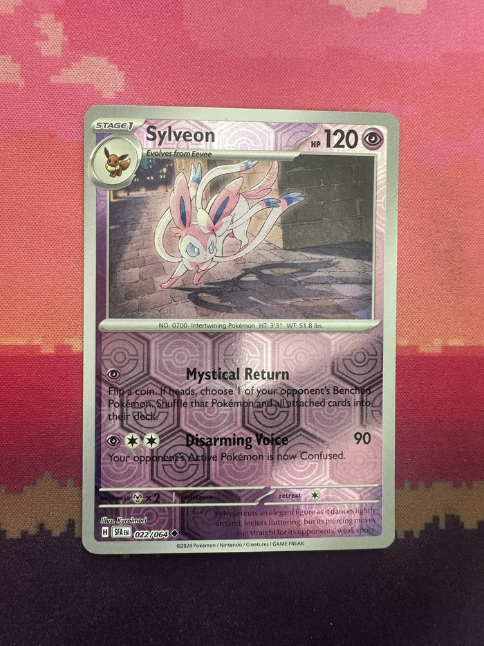 Pokemon Card Sylveon Shrouded Fable Reverse Holo 022/064 Near Mint