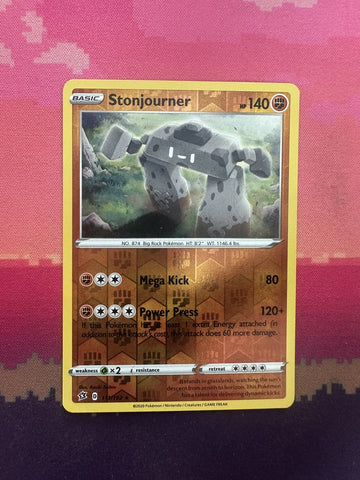 Pokemon Card Stonjourner Holo Rebel Clash Reverse Holo Rare 111/192 Near Mint