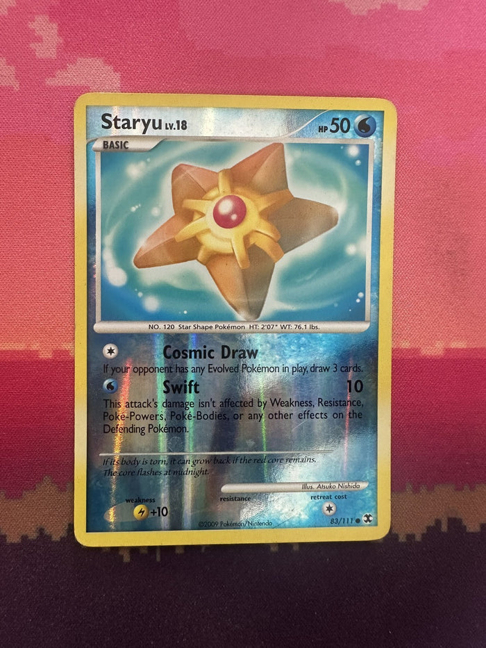 Pokemon Card Staryu Rising Rivals Reverse Holo 83/111 Near Mint