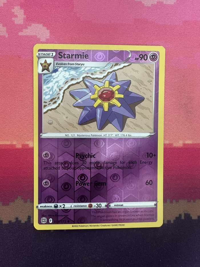 Pokemon Card Starmie Brilliant Stars Reverse Holo 059/172 Near Mint