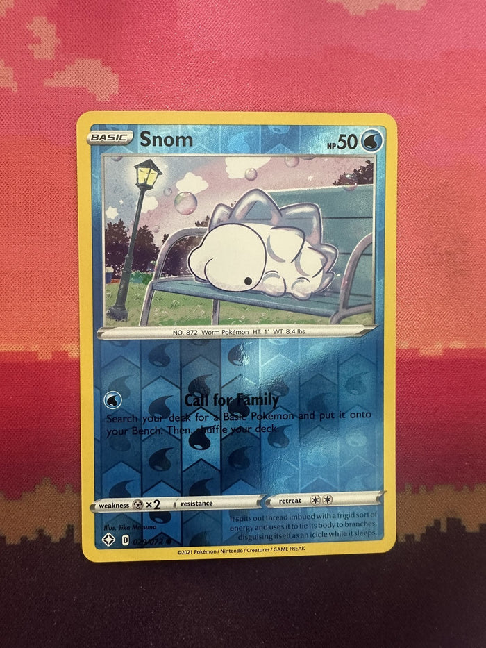 Pokemon Card Snom Shining Fates Reverse Holo 029/072 Near Mint