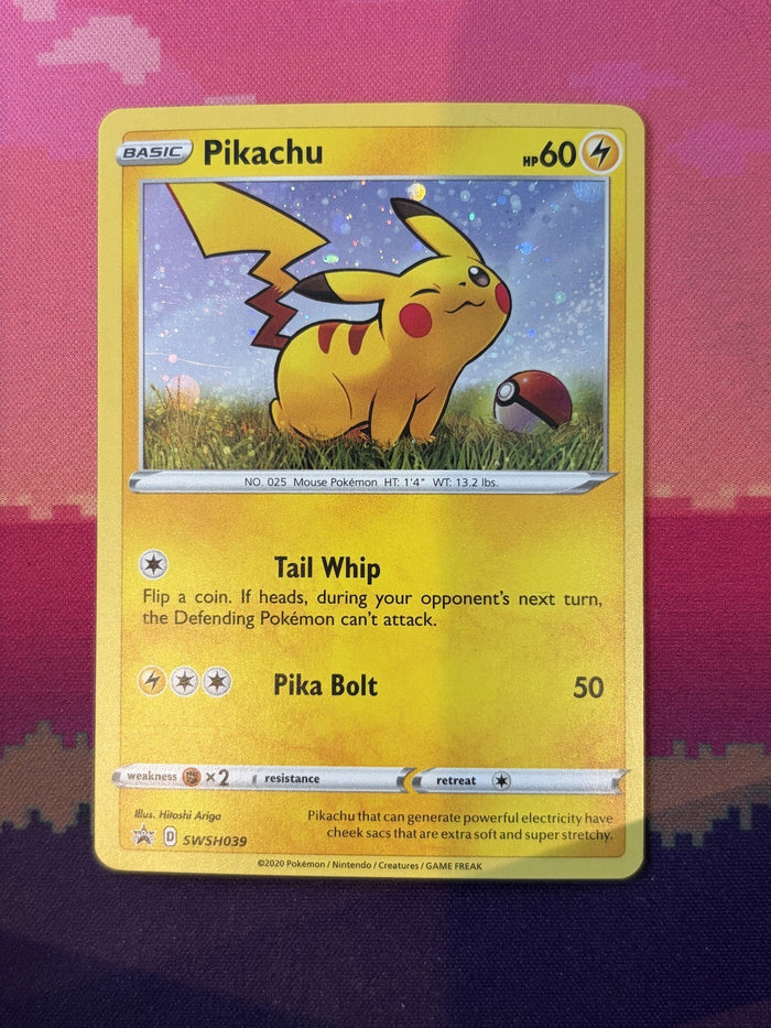 Pokemon Card Pikachu Sword & Shield Promo SWSH039 Near Mint