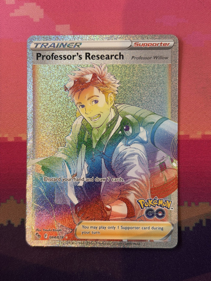 Pokemon Card Professor's Research Pokemon GO Ultra Rare 084/078 Near Mint