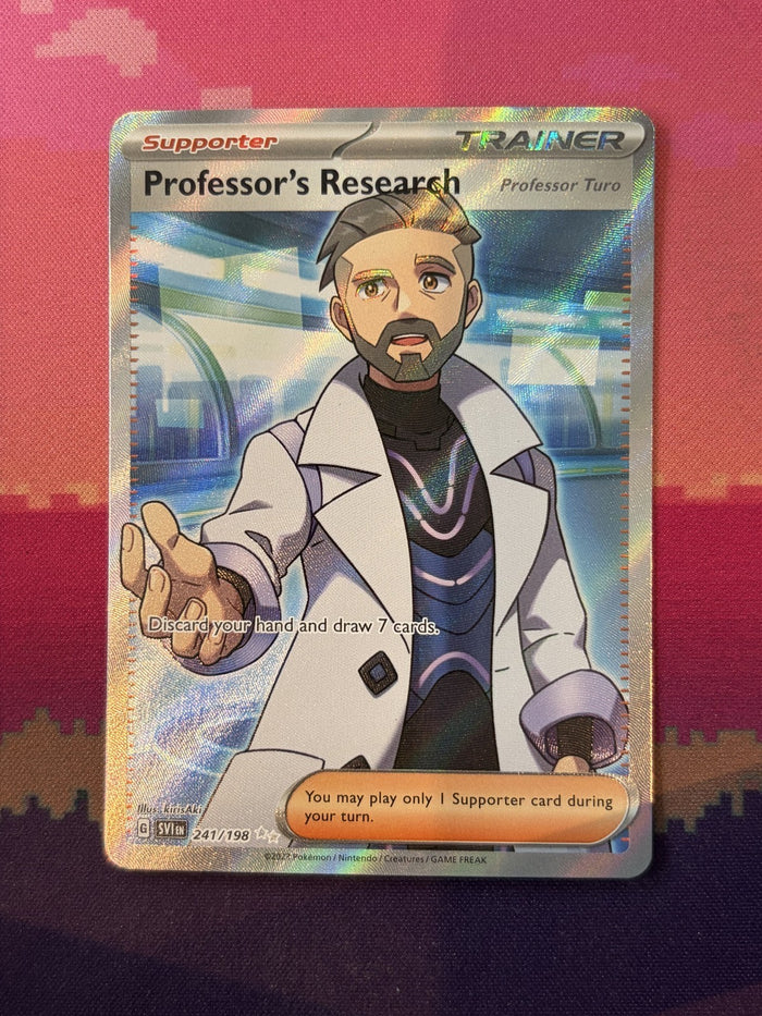 Pokemon Card Professor's Research Scarlet & Violet Base 241/198 Near Mint
