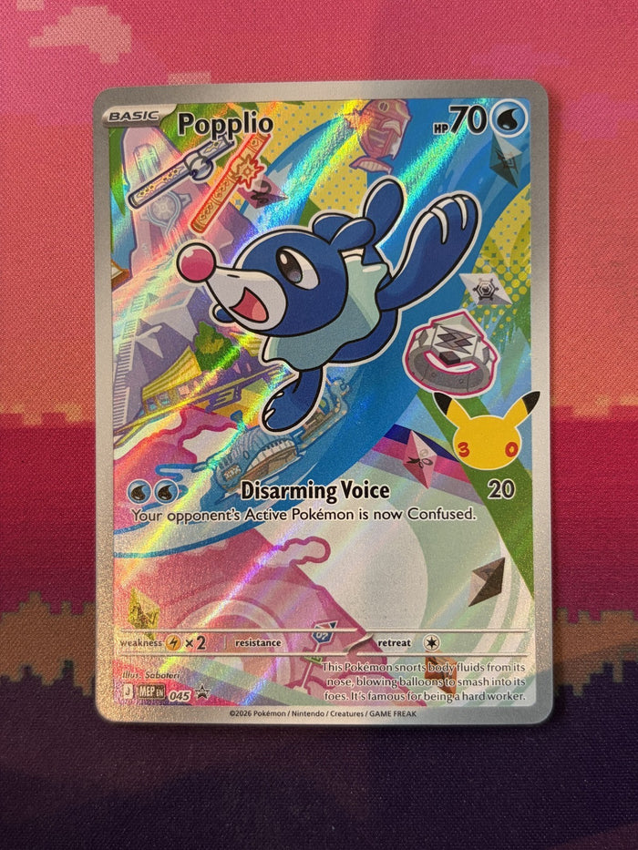 Pokemon Card Popplio Mega Evolution Promo 045 Near Mint