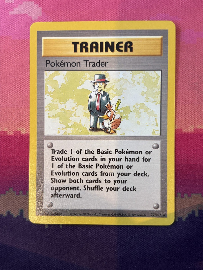 Pokemon Card Pokemon Trader Base Set Rare 77/102 Near Mint