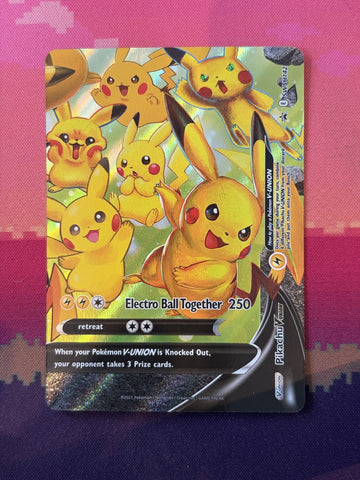Pokemon Card Pikachu V-UNION Sword & Shield Promo SWSH142 Near Mint