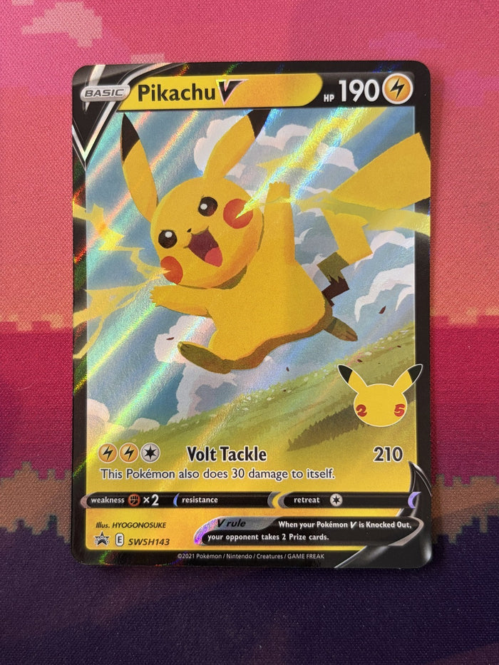 Pokemon Card Pikachu V Sword & Shield Promo SWSH143 Near Mint