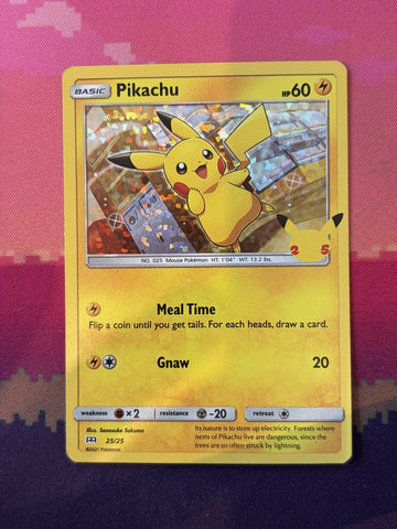 Pokemon Card Pikachu McDonald's Collection 2021 Holo Rare 25/25 Near Mint