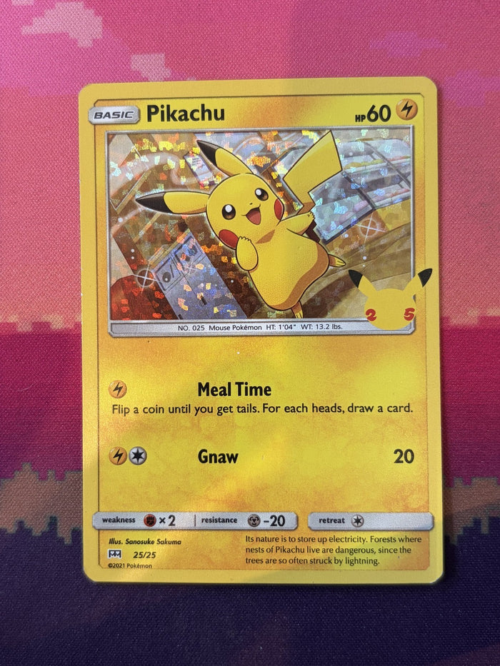Pokemon Card Pikachu McDonald's Collection 2021 Holo Rare 25/25 Near Mint
