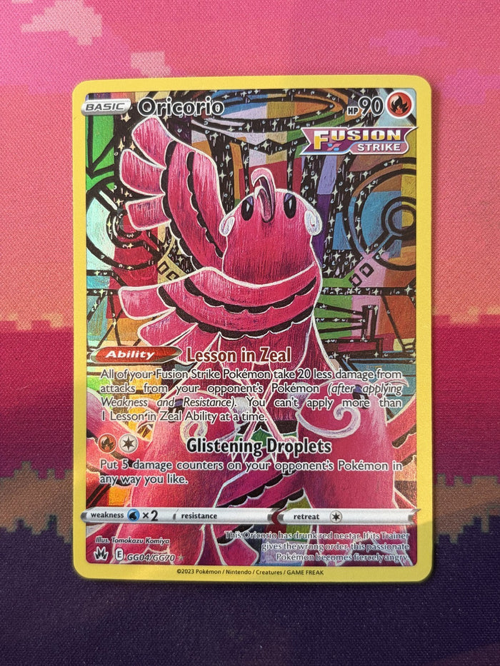 Pokemon Card Oricorio Fusion Strike Illustration Rare GG04/GG70 Near Mint