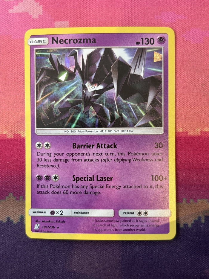 Pokemon Card Necrozma Cracked Ice Unified Minds Rare 101/236 Near Mint
