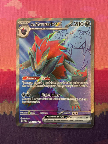 Pokemon Card N's Zoroark ex Journey Together 175/159 Near Mint