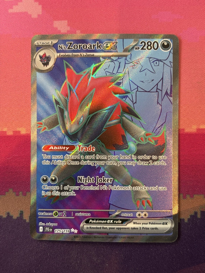 Pokemon Card N's Zoroark ex Journey Together 175/159 Near Mint