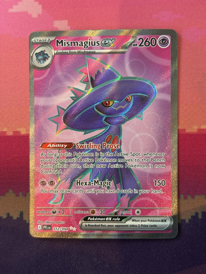 Pokemon Card Mismagius ex Phantasmal Flames Ultra Rare 112/094 Near Mint