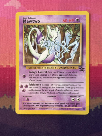 Pokemon Card Mewtwo Wizards Black Star Promo 12 Near Mint