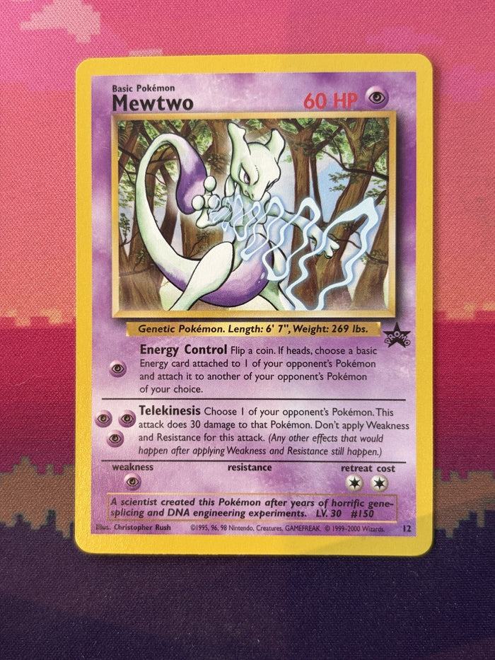 Pokemon Card Mewtwo Wizards Black Star Promo 12 Near Mint