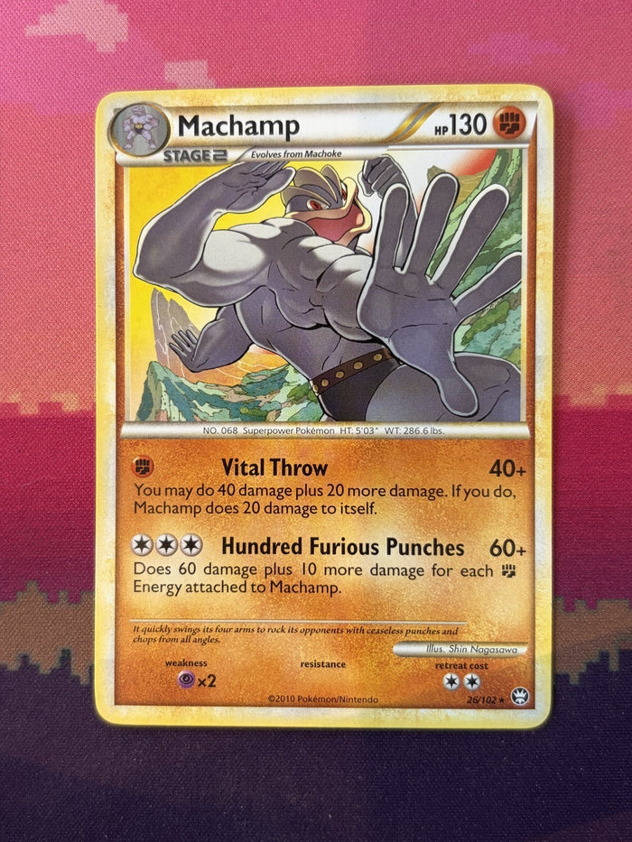 Pokemon Card Machamp Triumphant Rare 26/102 Near Mint