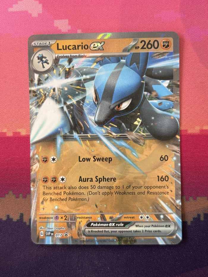 Pokemon Card Lucario ex Scarlet & Violet Promo SVP017 Near Mint